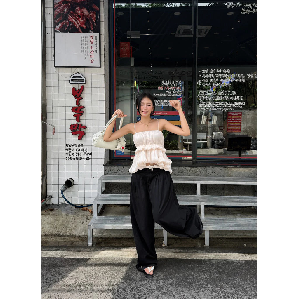 JUBILEE - Gonghaze Jubilee top – Ruffle Pleated Cami Top