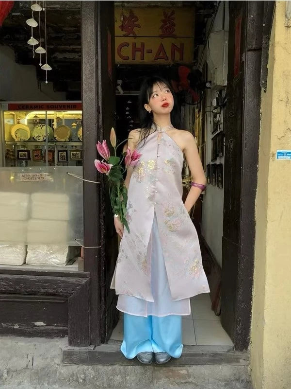 DONG XUAN Dress – Gonghaze Floral Halter Dress